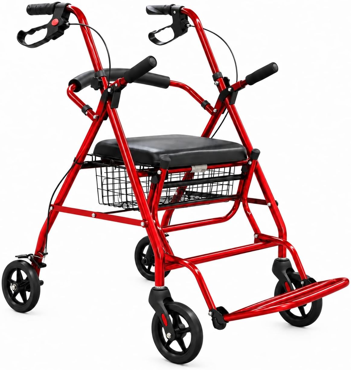Andadera Rollator Con Asiento Y Reposapiés